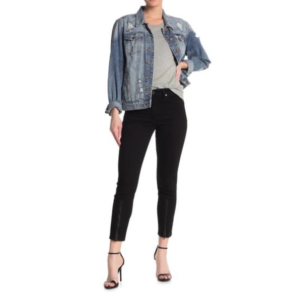 Joe's Jeans High Waisted Zip Cuff Skinny Jeans Size 26 - Picture 2 of 11